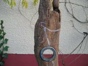 blick nach innen - wildholzskulptur